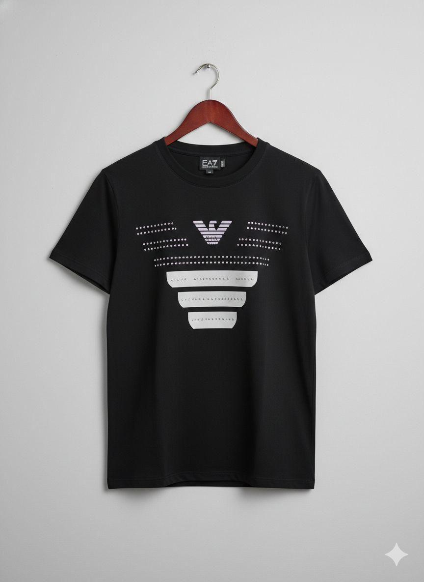 Armani black premium cotton peach fabric T-shirt for women
