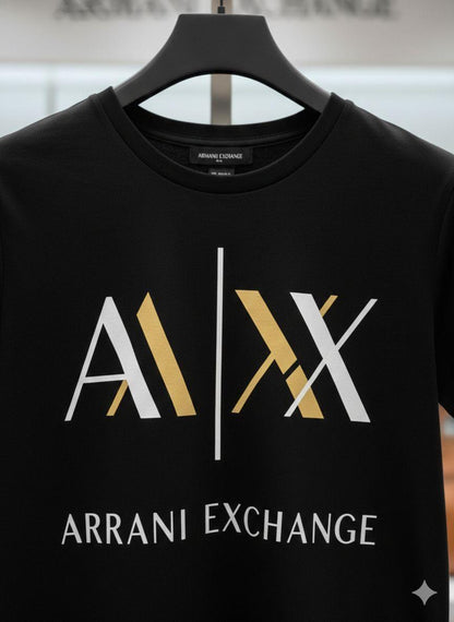 Women's Armani black regular fit stone work T-shirt
