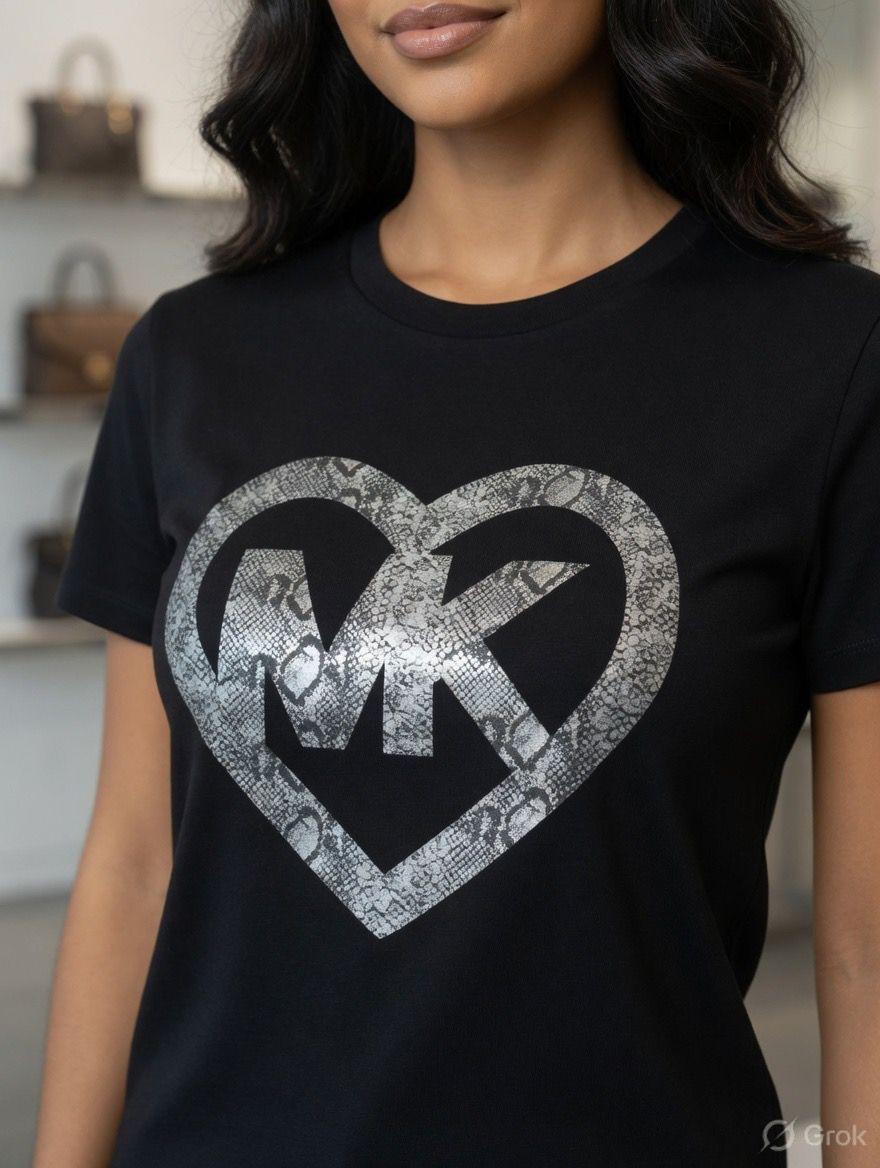 Michael Kors black designer-inspired casual tee
