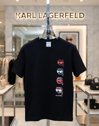 Karl Lagerfeld black premium oversized cotton T-shirt for women
