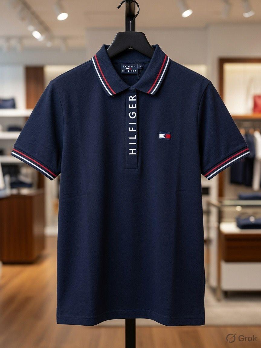 Tommy Hilfiger navy premium women's polo T-shirt
