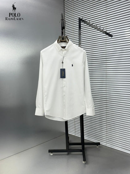 Ralph Lauren white premium Oxford cotton shirt for men
