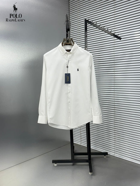 Ralph Lauren white premium Oxford cotton shirt for men
