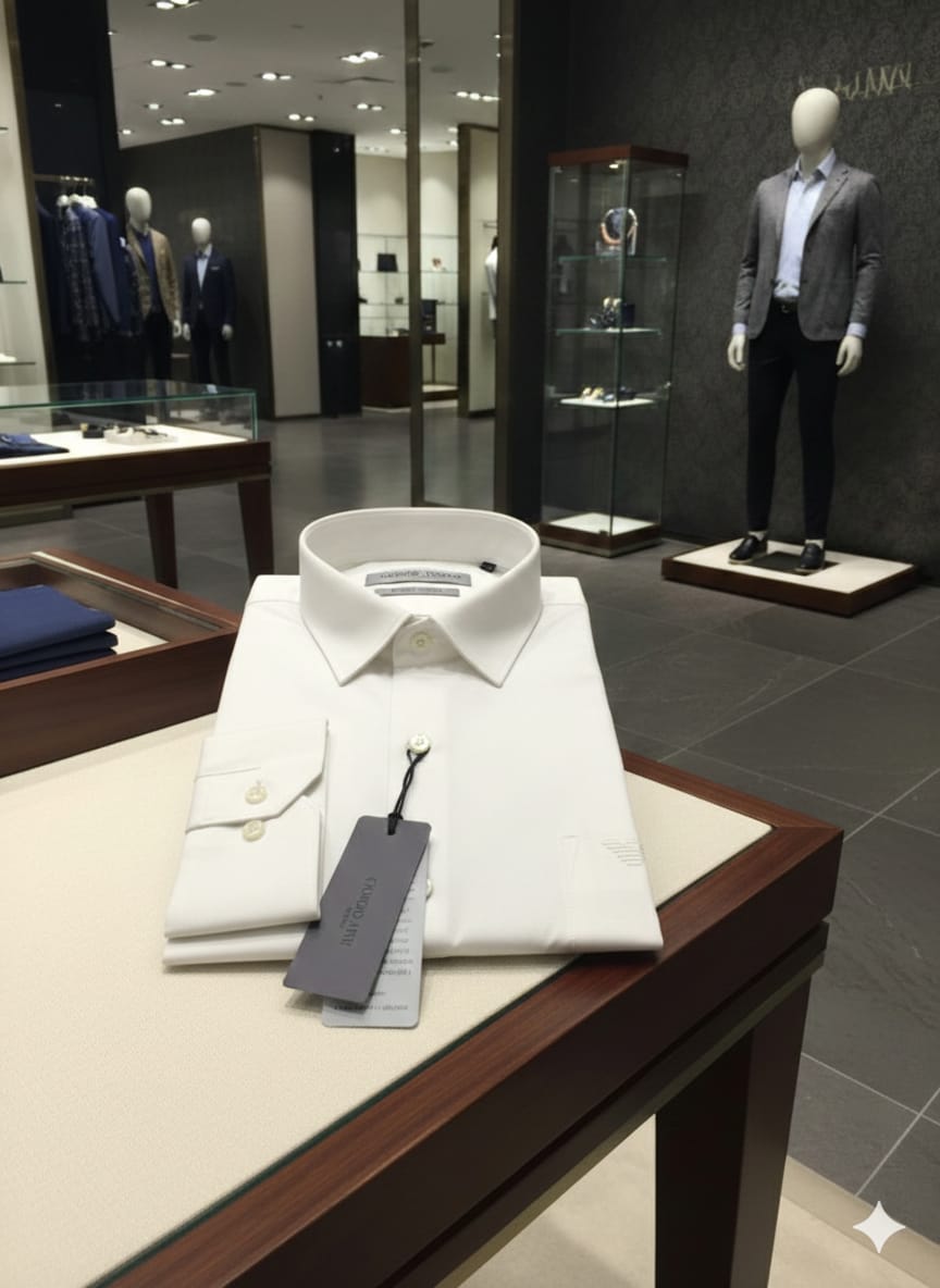 Armani white premium formal casual shirt

