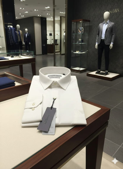 Armani white premium formal casual shirt
