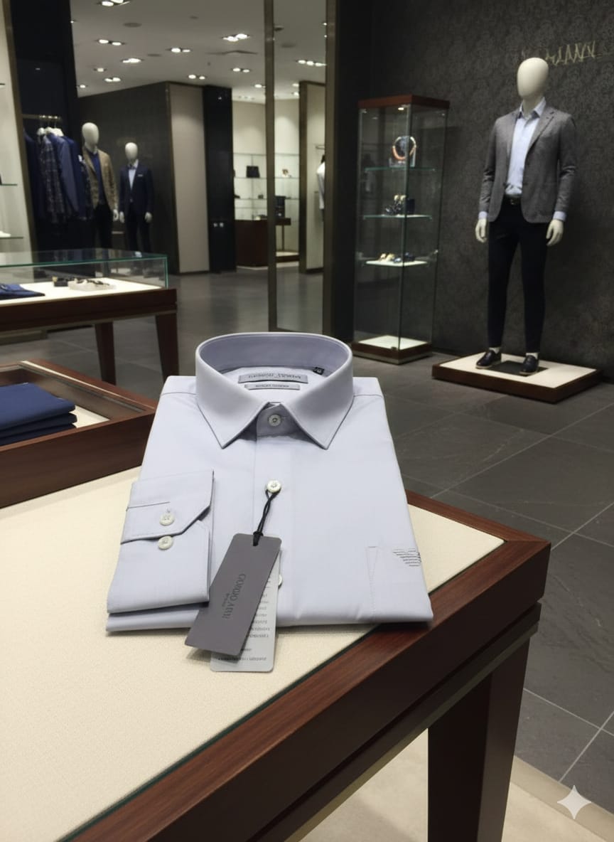 Armani lavender premium formal casual shirt
