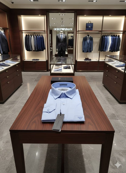 Armani sky blue premium formal casual shirt
