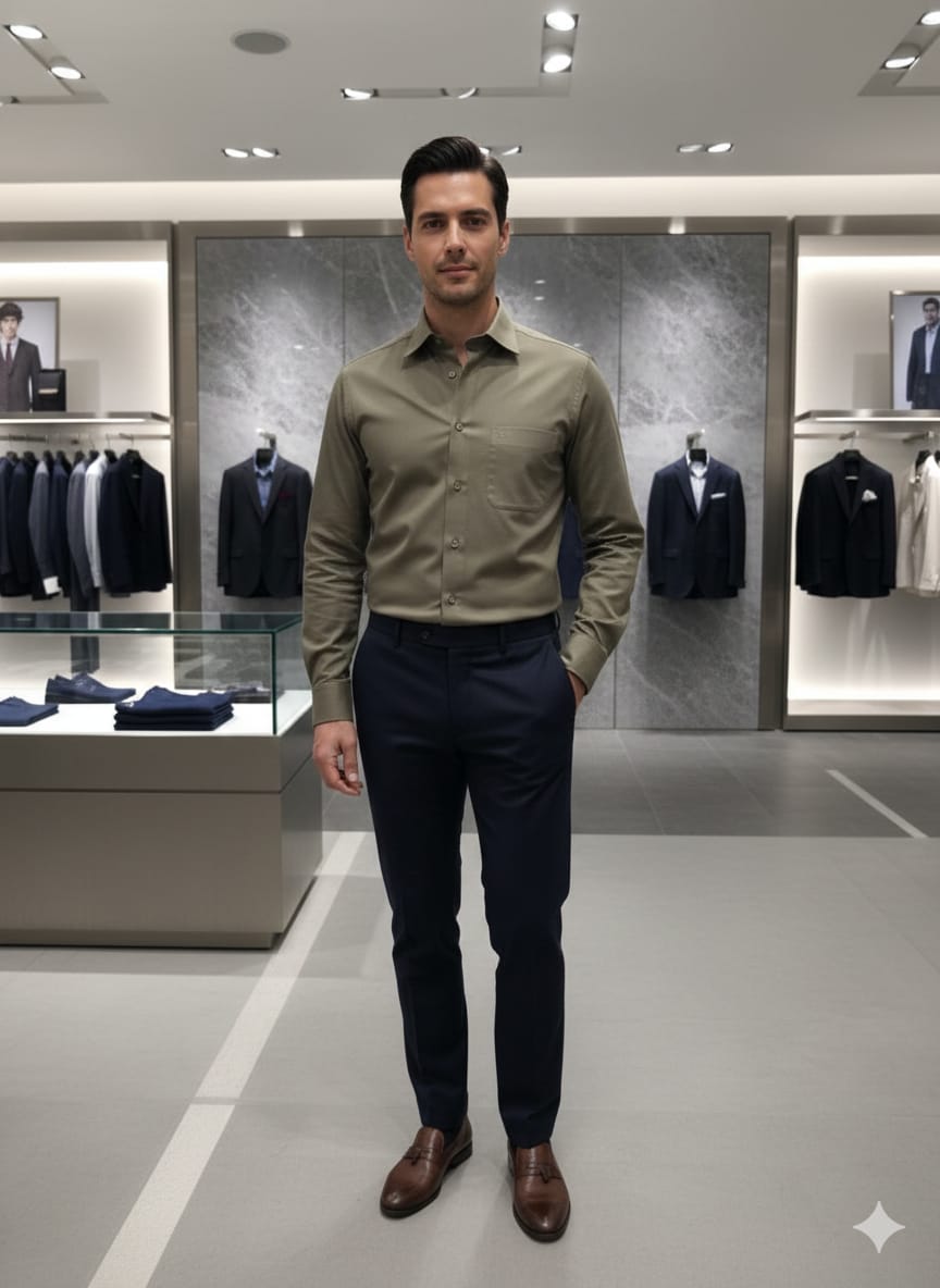 Armani Inspired Premium Raymond Cotton Shirt for Men (Plus Size) FASHION MYST