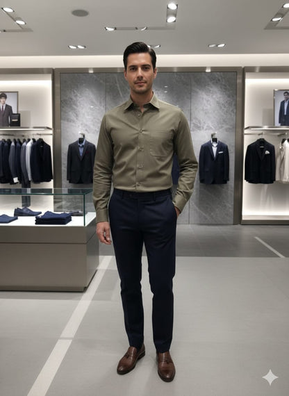 Armani Inspired Premium Raymond Cotton Shirt for Men (Plus Size) FASHION MYST