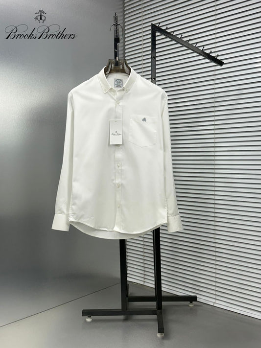 Brooks Brothers Regular Fit Cotton Oxford Shirt in White
