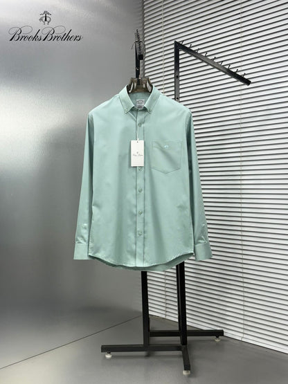 Brooks Brothers Regular Fit Cotton Oxford Shirt in Pista Green
