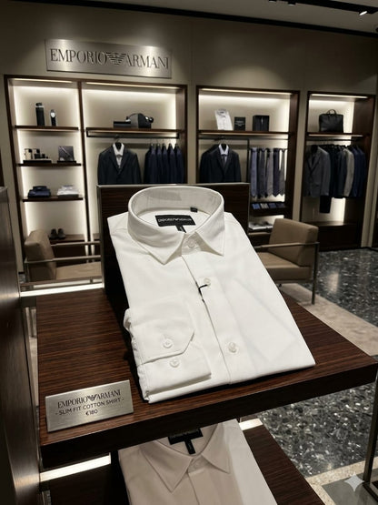 Emporio Armani White Shirt – Fabric Close-up	