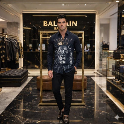 Balmain Black Shirt – Fabric Close-up	