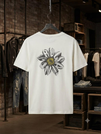 Women's AllSaints white relaxed fit designer T-shirt
