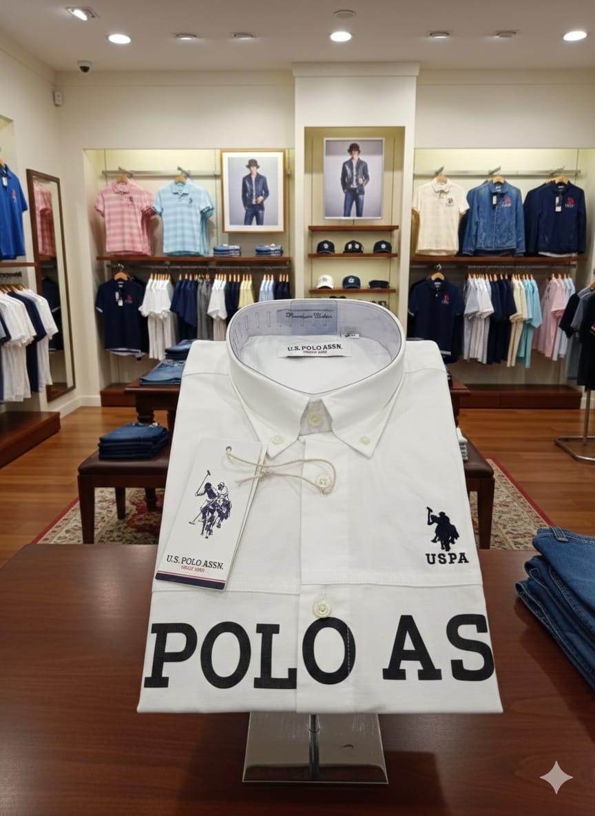 U.S. Polo Assn. White Shirt – Fabric Close-up	