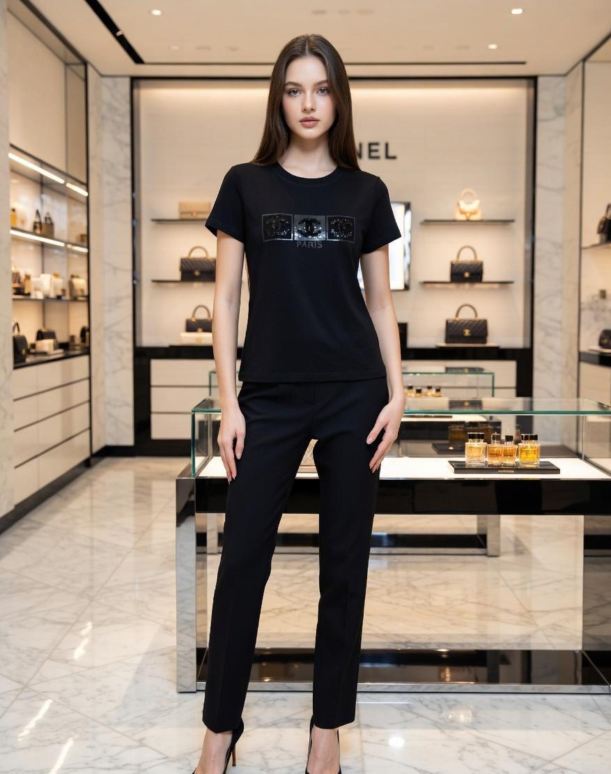 Chanel Premium Women's Cotton Regular Fit T-Shirt FASHION MYST