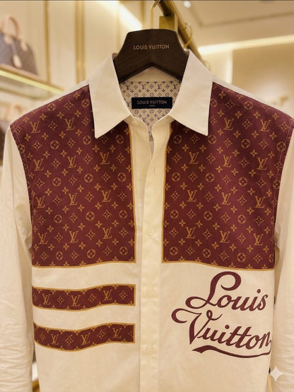 Louis Vuitton Beige Shirt – Fabric Close-up	