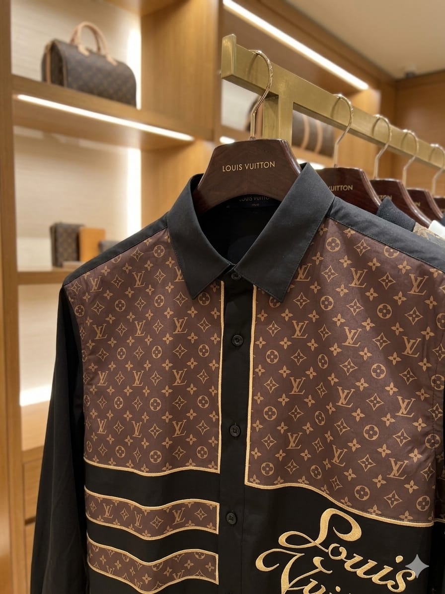 Louis Vuitton Cotton Shirt in Black – 