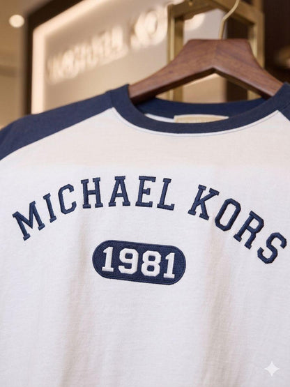 Women's MK navy 230 GSM casual T-shirt

