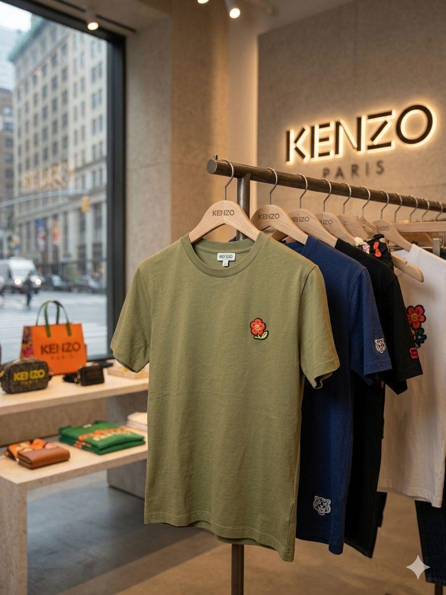 Kenzo green premium relaxed fit Lycra T-shirt for women
