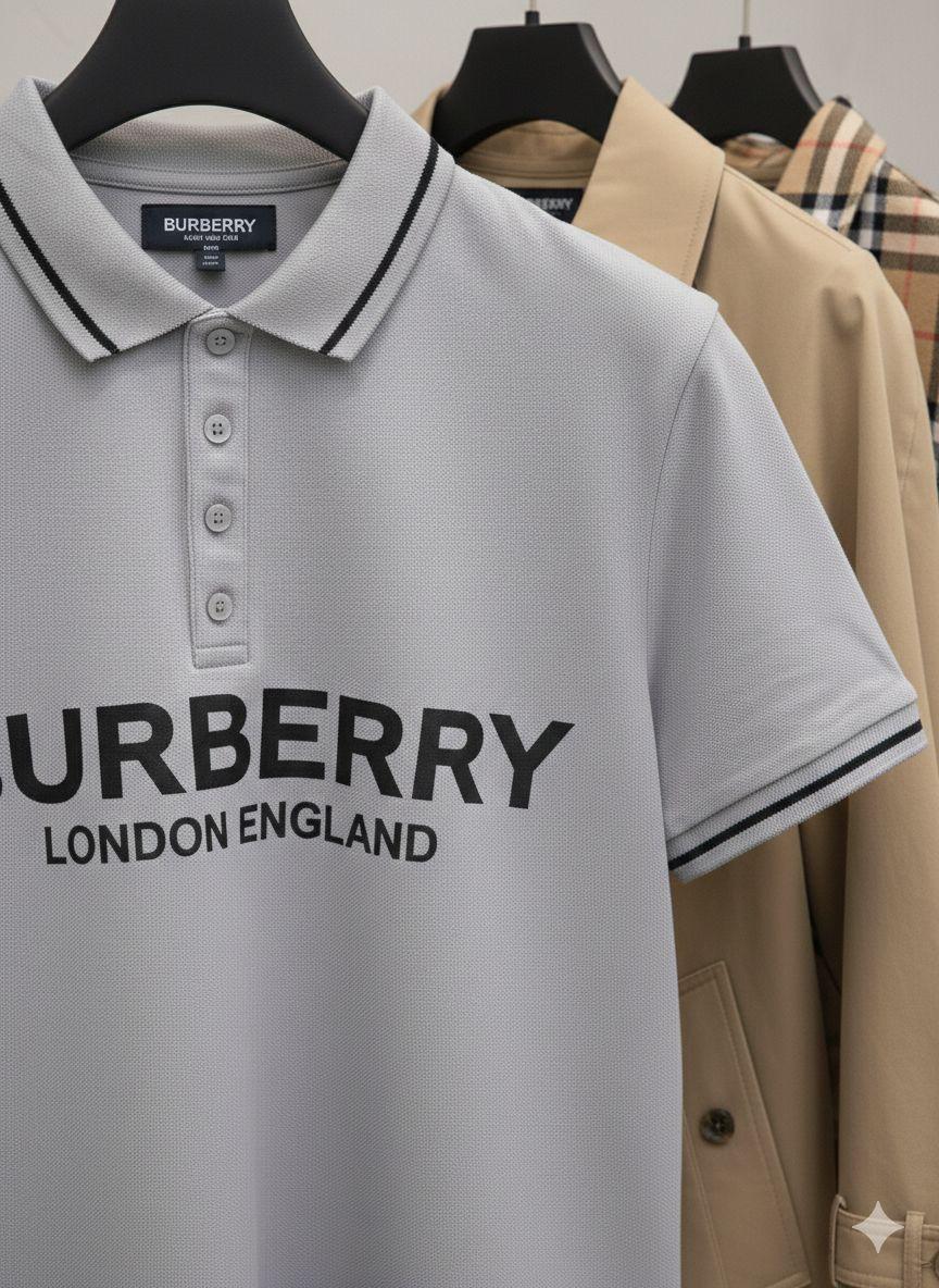 Grey womens summer tops Burberry women's wear
