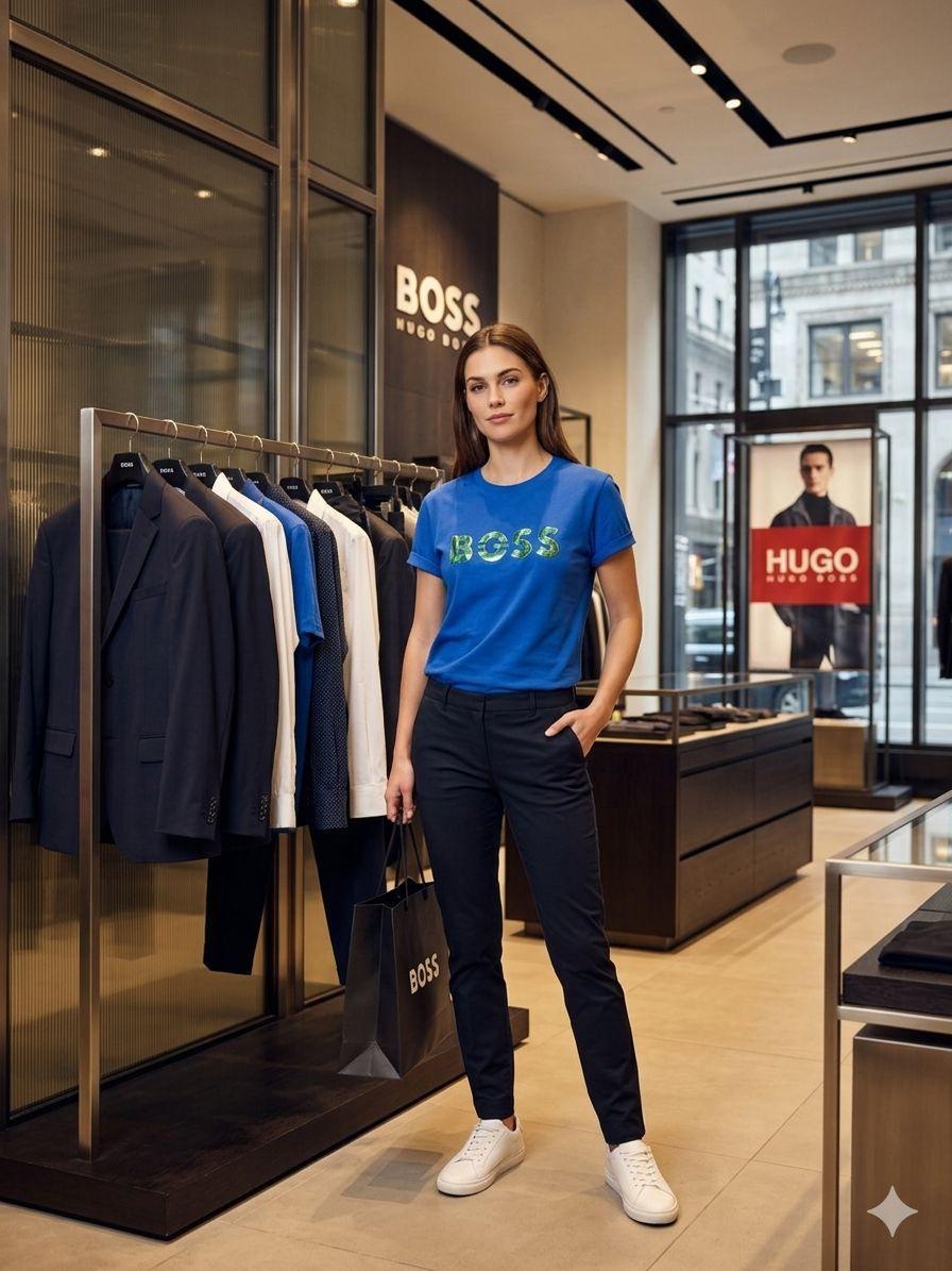 Premium blue women's t shirt for everyday wear
