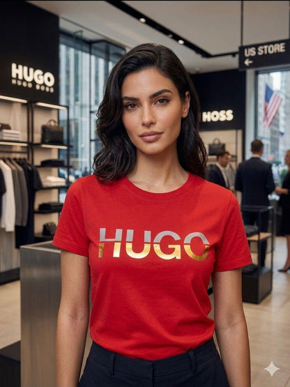 BOSS red women's t shirt premium womens summer top
