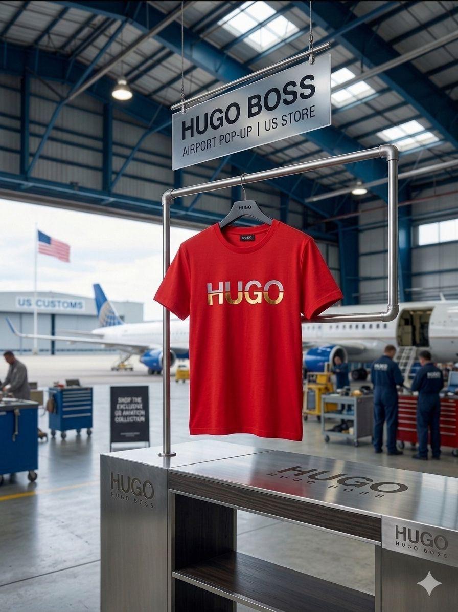 BOSS red western women's wear clothing tee

