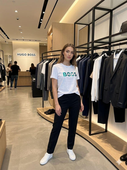 Premium white women's t shirt for everyday wear
