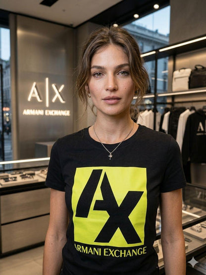Armani Exchange black western women's wear clothing
