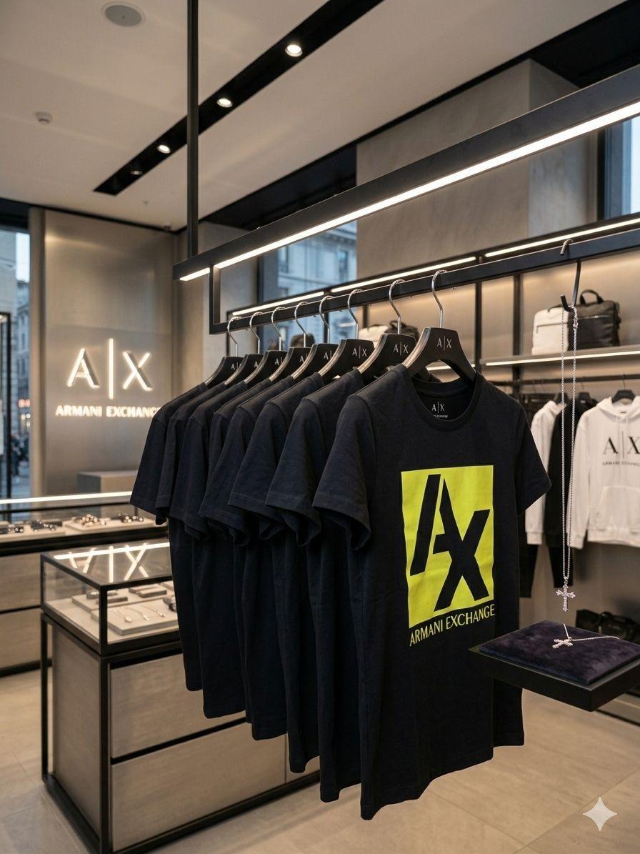 Armani Exchange black women's t shirt premium womens summer top
