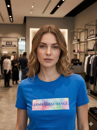 Armani Exchange blue western women's wear clothing
