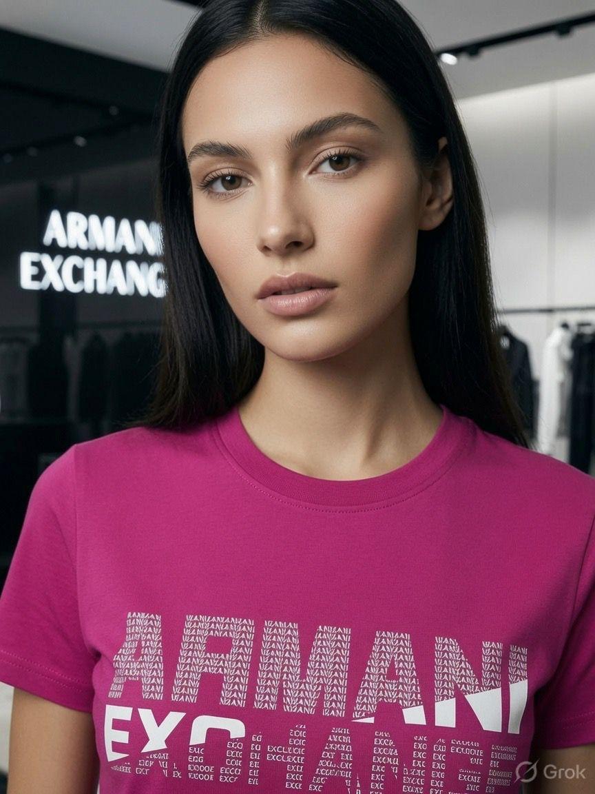 Armani Exchange pink western women's wear clothing
