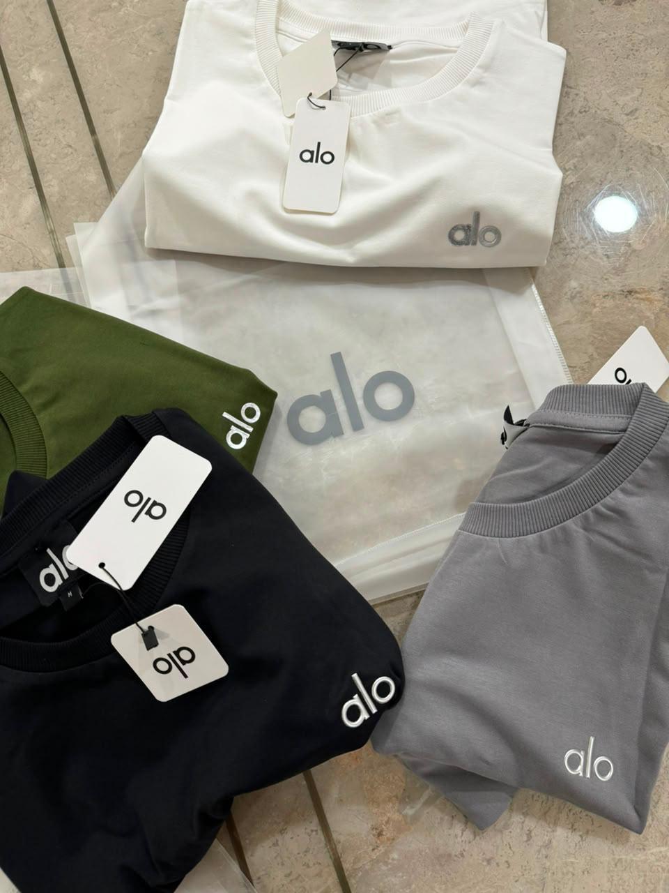 ALO 250 GSM women's wear premium logo t shirt collection
