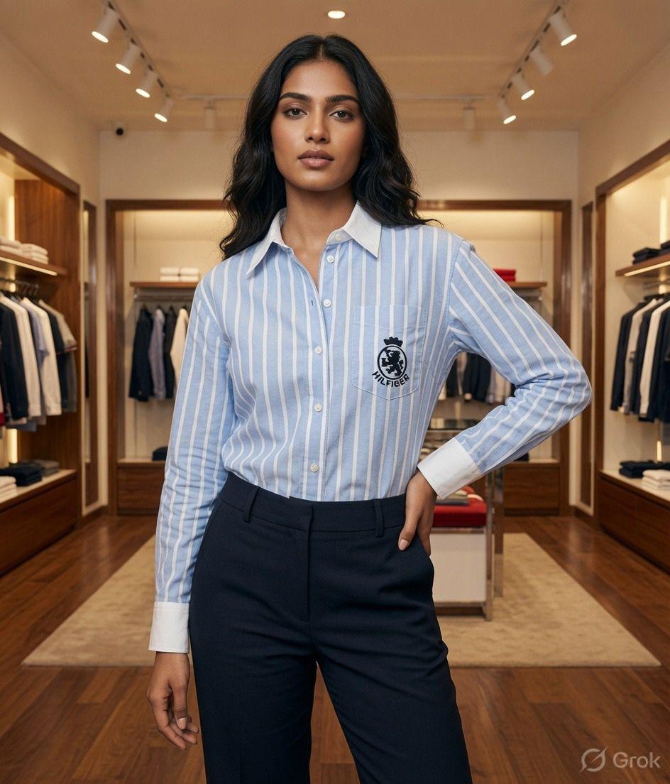 Tommy Hilfiger sky blue western women's wear clothing
