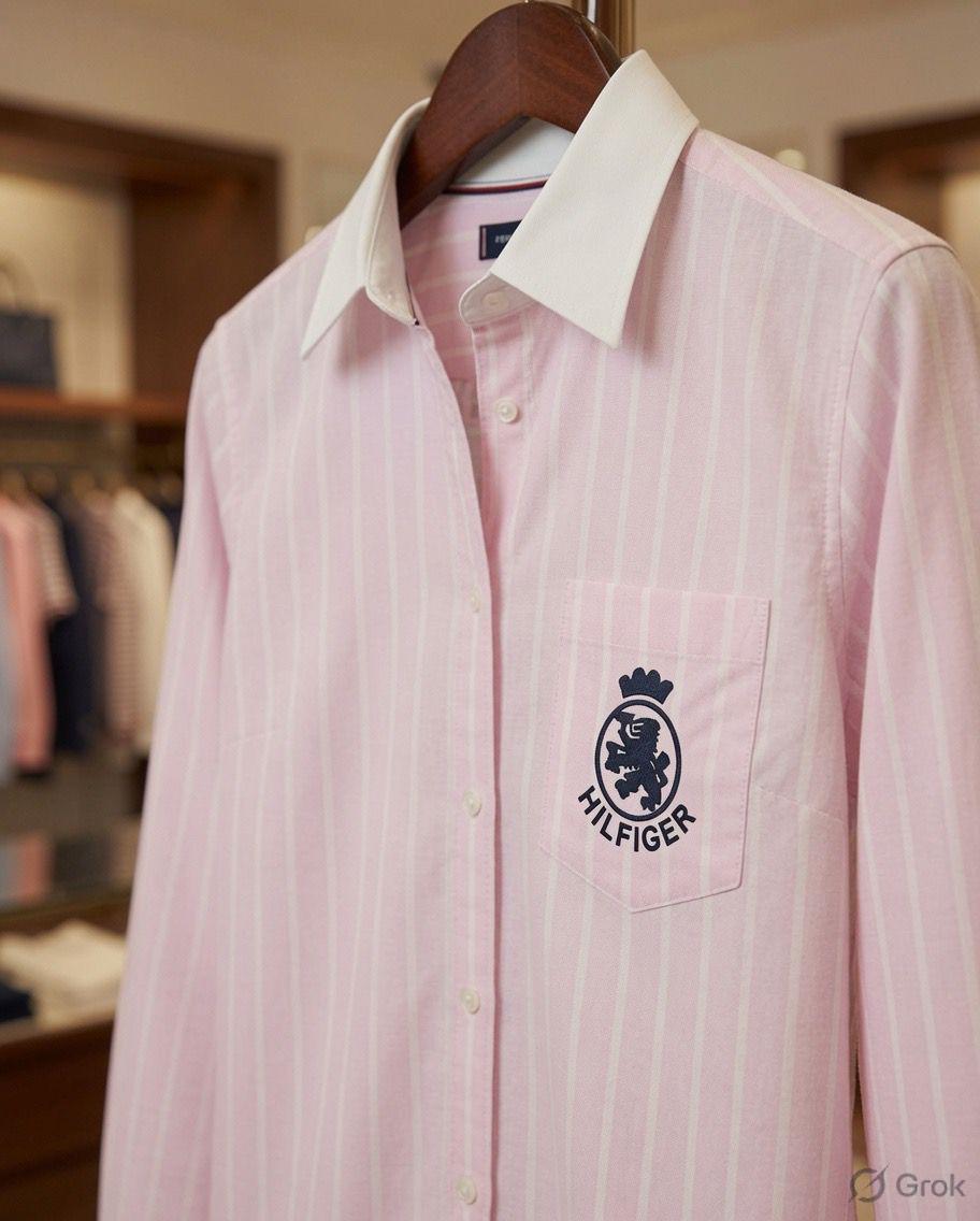 Pink womens summer tops Tommy Hilfiger women's wear
