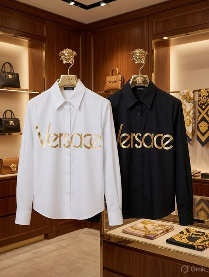 Versace women's t shirt collection in Black and White premium womens summer tops

