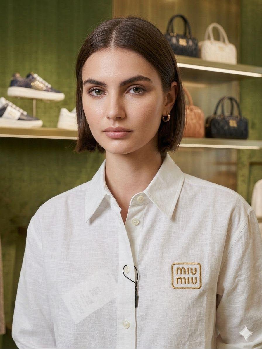 Miu Miu white western women's wear clothing
