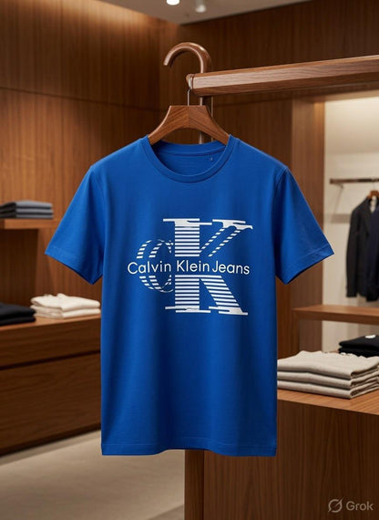 Calvin blue women's t shirt premium 250 GSM womens summer top
