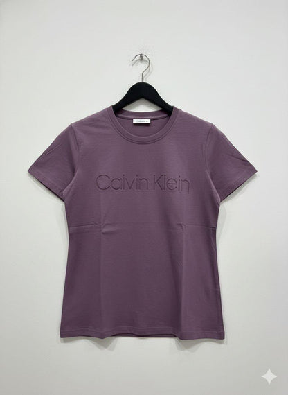 Calvin lilac women's t shirt premium 250 GSM summer top
