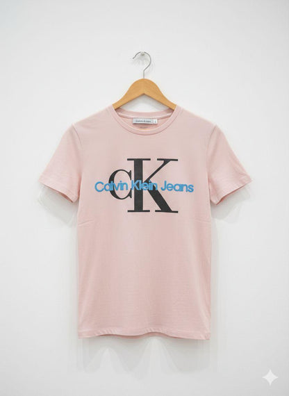 Calvin pink women's t shirt premium 250 GSM summer top
