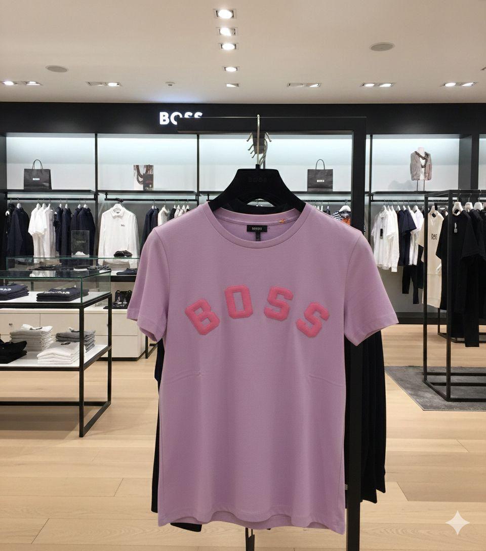 BOSS lilac women's t shirt premium womens summer top
