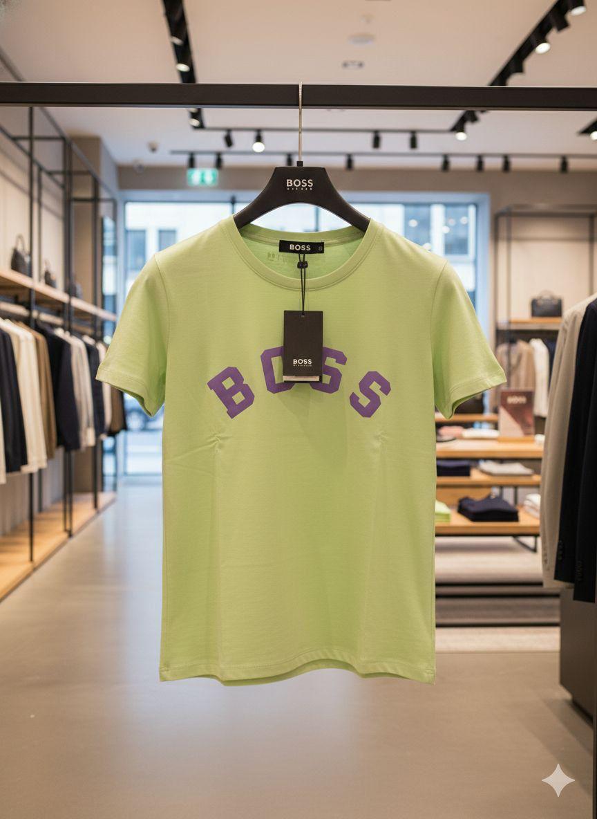BOSS light green women's t shirt premium summer top
