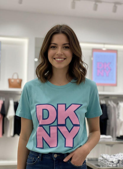 DKNY sky blue western women's wear clothing
