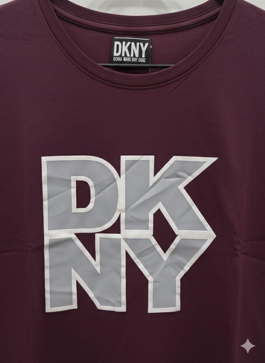 DKNY wine women's t shirt cotton premium summer top
