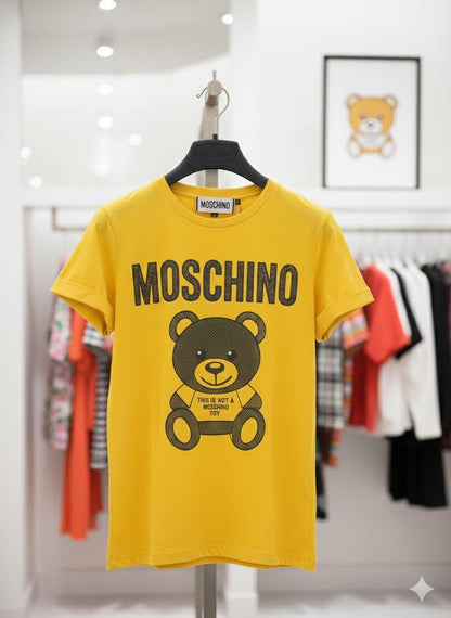 Moschino yellow women's t shirt premium womens summer top
