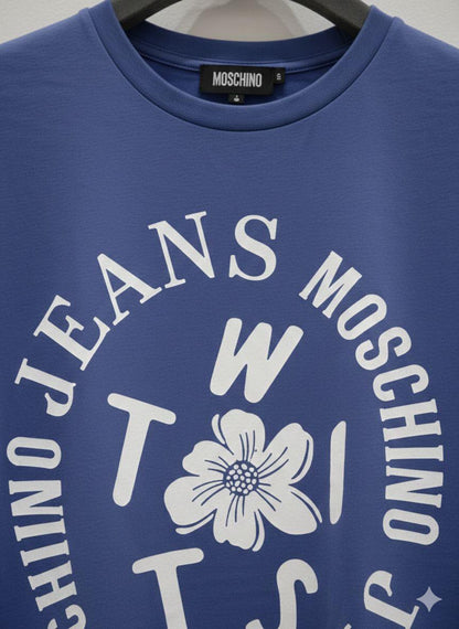 Moschino blue women's t shirt premium womens summer top
