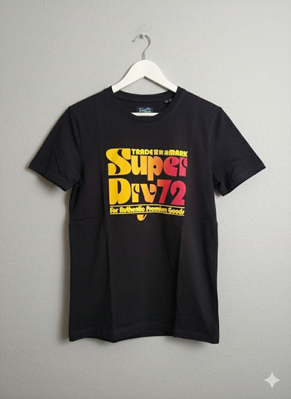 Superdry black women's t shirt premium womens summer top
