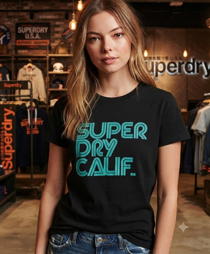 Superdry black premium western women's wear clothing
