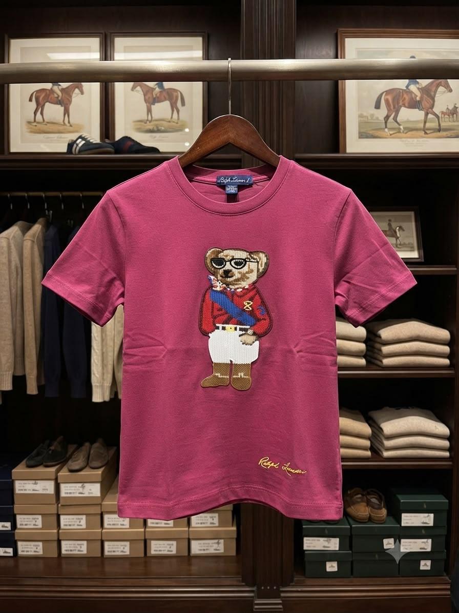 Ralph Lauren onion pink women's t shirt Purple Label edition
